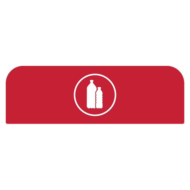 The Rubbermaid Commercial Configure™ Waste Receptacle Trash Can Sign helps increase waste management compliance.