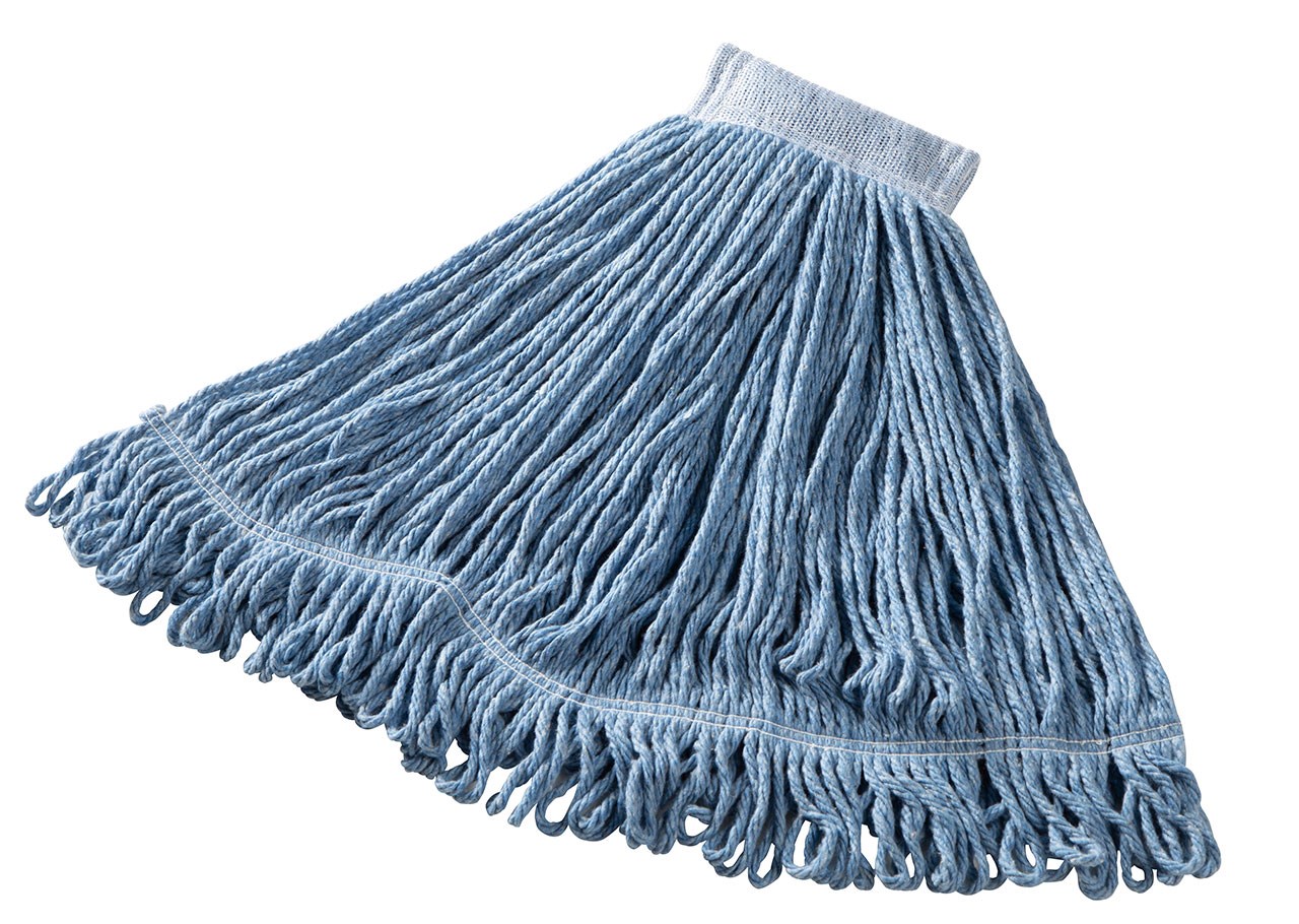 24 OZ Super Stitch® Blend Wet Mop, 5" Headband, Blue
