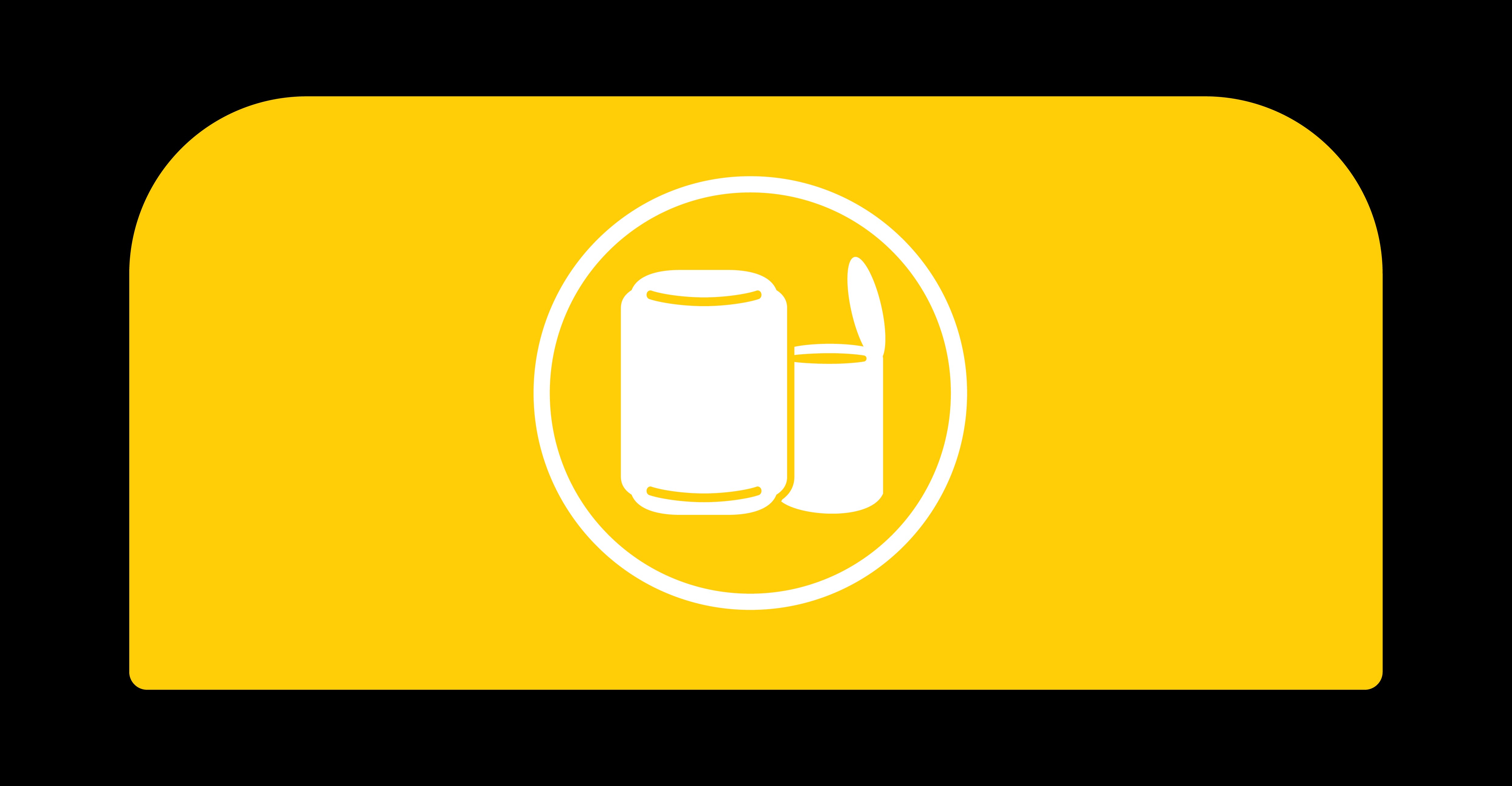 The Rubbermaid Commercial Configure™ Waste Receptacle Trash Can Sign helps increase waste management compliance.