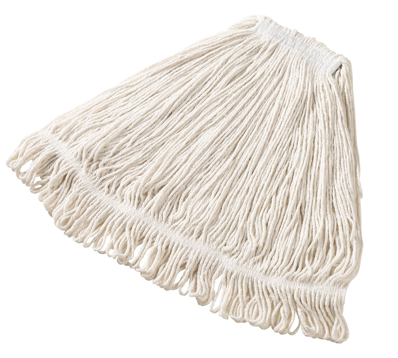 Super Stitch® Rayon Mop is an economical floor finish applicator with a yarn tailband for improved floor coverage with each stroke.