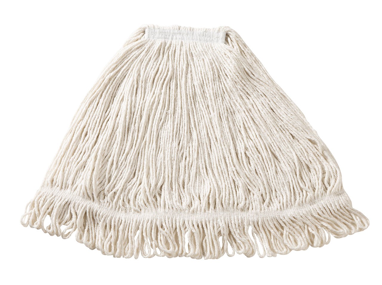 Super Stitch® Rayon Mop is an economical floor finish applicator with a yarn tailband for improved floor coverage with each stroke.