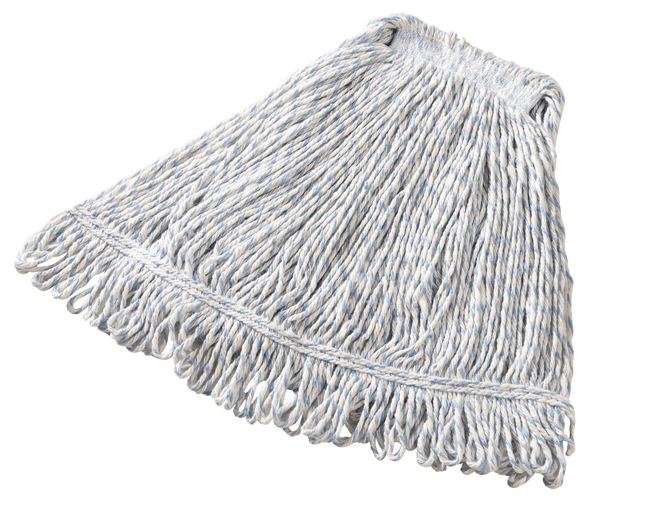 Super Stitch® Blend Mop is a floor finish applicator with a yarn tailband for improved floor coverage with each stroke.