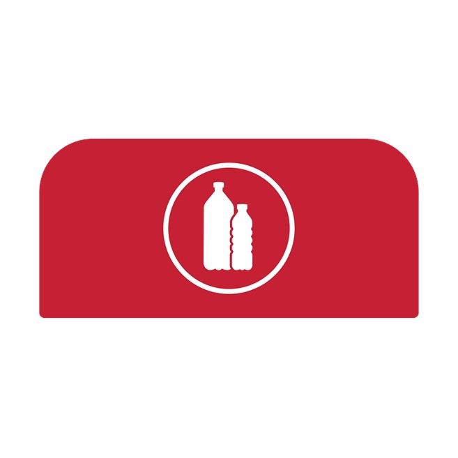 The Rubbermaid Commercial Configure™ Waste Receptacle Trash Can Sign helps increase waste management compliance.