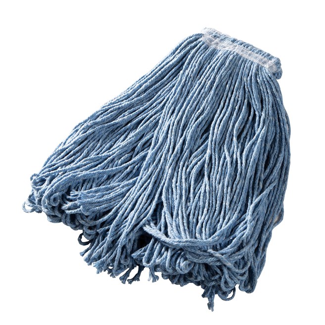 Universal Headband Blend Mop is made from cotton and synthetic thread that has almost twice the absorbency of cotton.