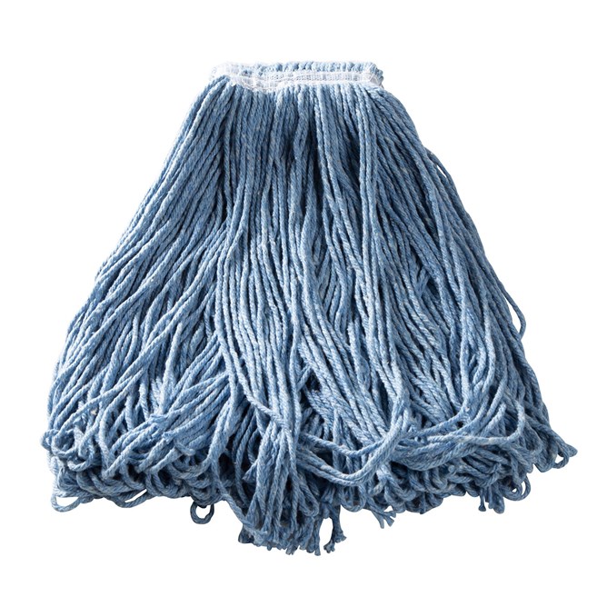 Universal Headband Blend Mop is made from cotton and synthetic thread that has almost twice the absorbency of cotton.