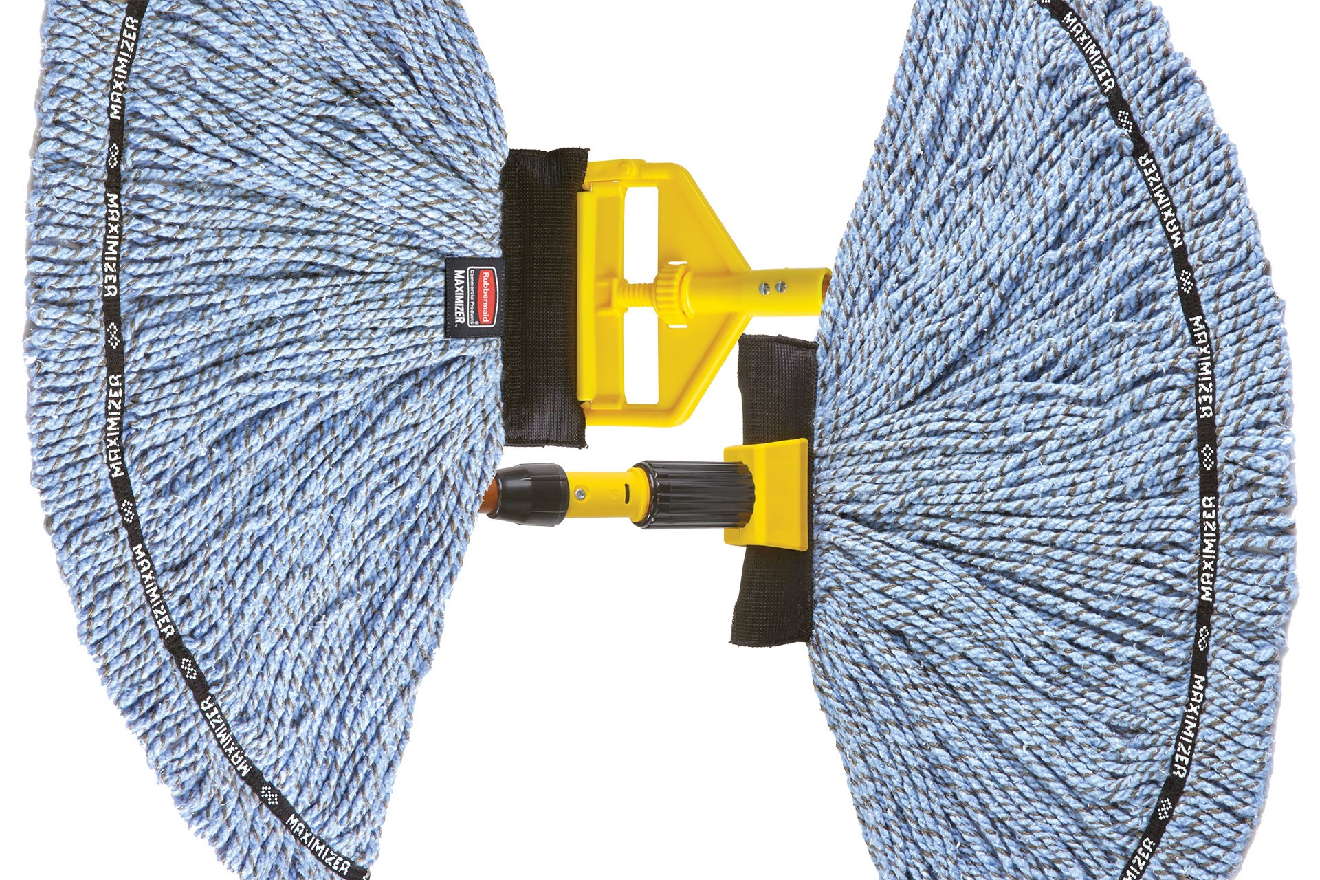 Maximizer™ Wet Mop's unique design delivers the industry-leading mop spread, providing 30% more floor coverage than the standard wet mop.