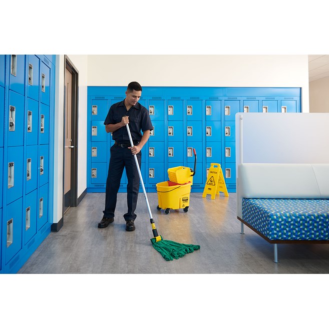Gripper® Clamp-Style Mop Handle makes removing and replacing mop heads easy and efficient. Holds mop firmly between the jaws of the mop handle; should be used with 5" headband mops only.