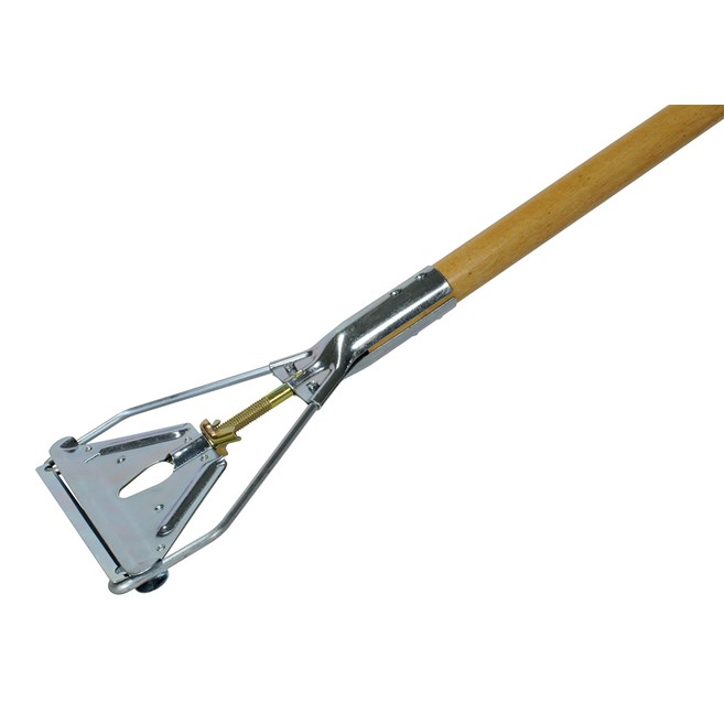 Easy-Change Mop Handle makes removing and replacing mop heads easy and efficient.