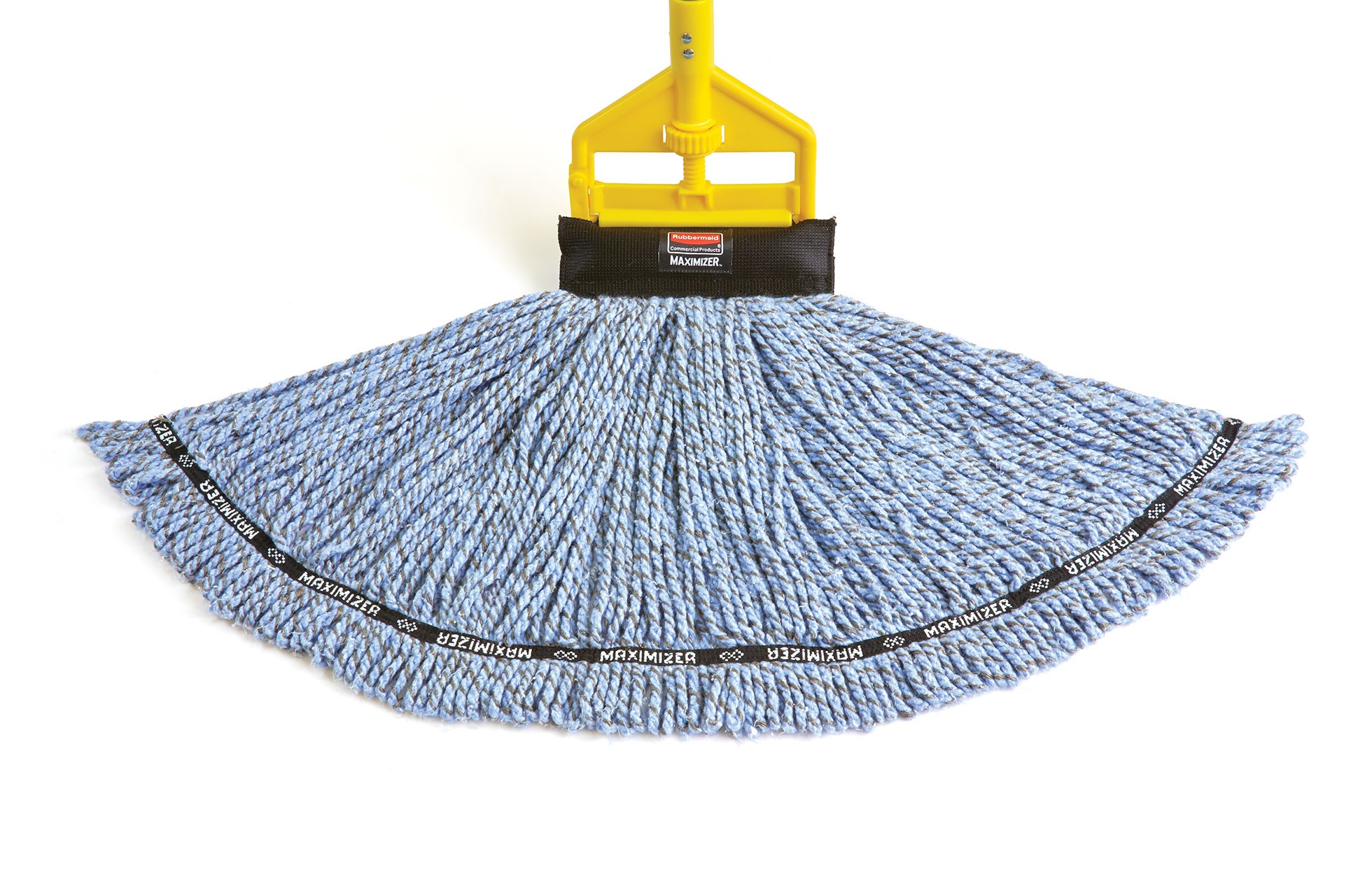 Invader® Side-Gate拖把手柄使拖把頭的拆卸和更換輕鬆高效。拇指輪可牢牢夾住拖把；僅適用於 1" 頭帶式拖把。