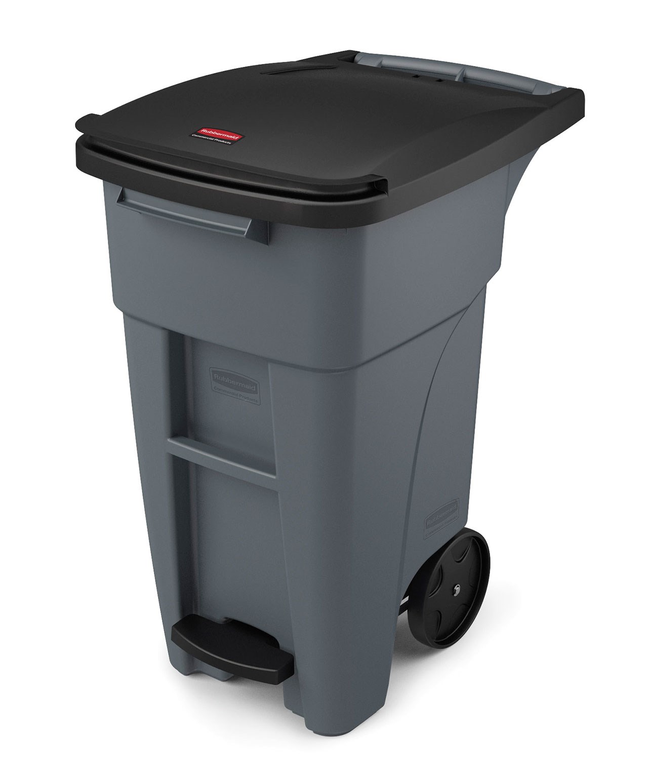 Step-On Rollouts are designed to make managing facility waste easier. With one step, the pedal lifts the lid and allows for hands-free waste disposal.