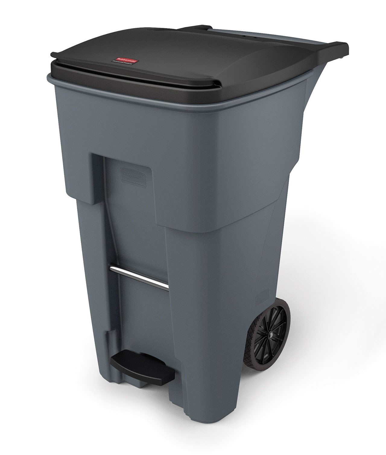 Step-On Rollouts are designed to make managing facility waste easier. With one step, the pedal lifts the lid and allows for hands-free waste disposal.