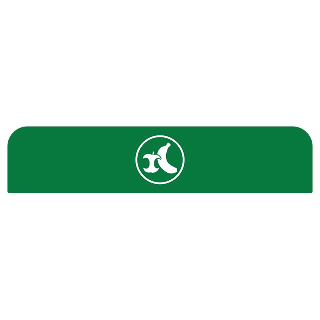 The Rubbermaid Commercial Configure™ Waste Receptacle Trash Can Sign helps increase waste management compliance.