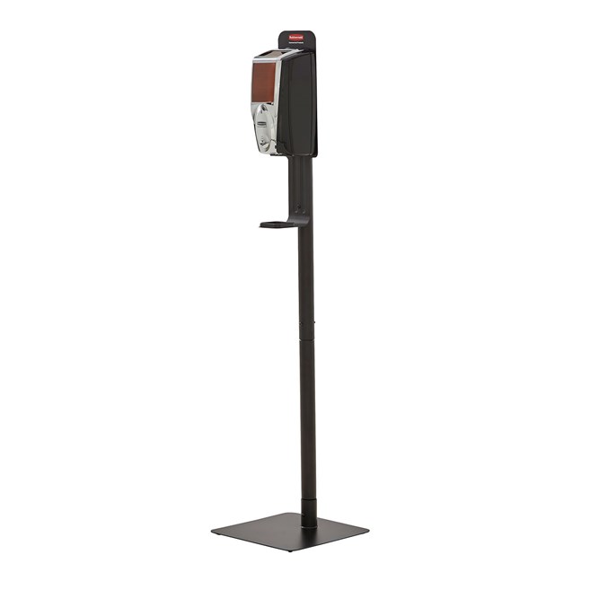 The AutoFoam Standard Floor Stand allows touch-free hand sanitizer dispensers to be mounted to a lightweight, easily movable stand to meet the changing needs of your facility.