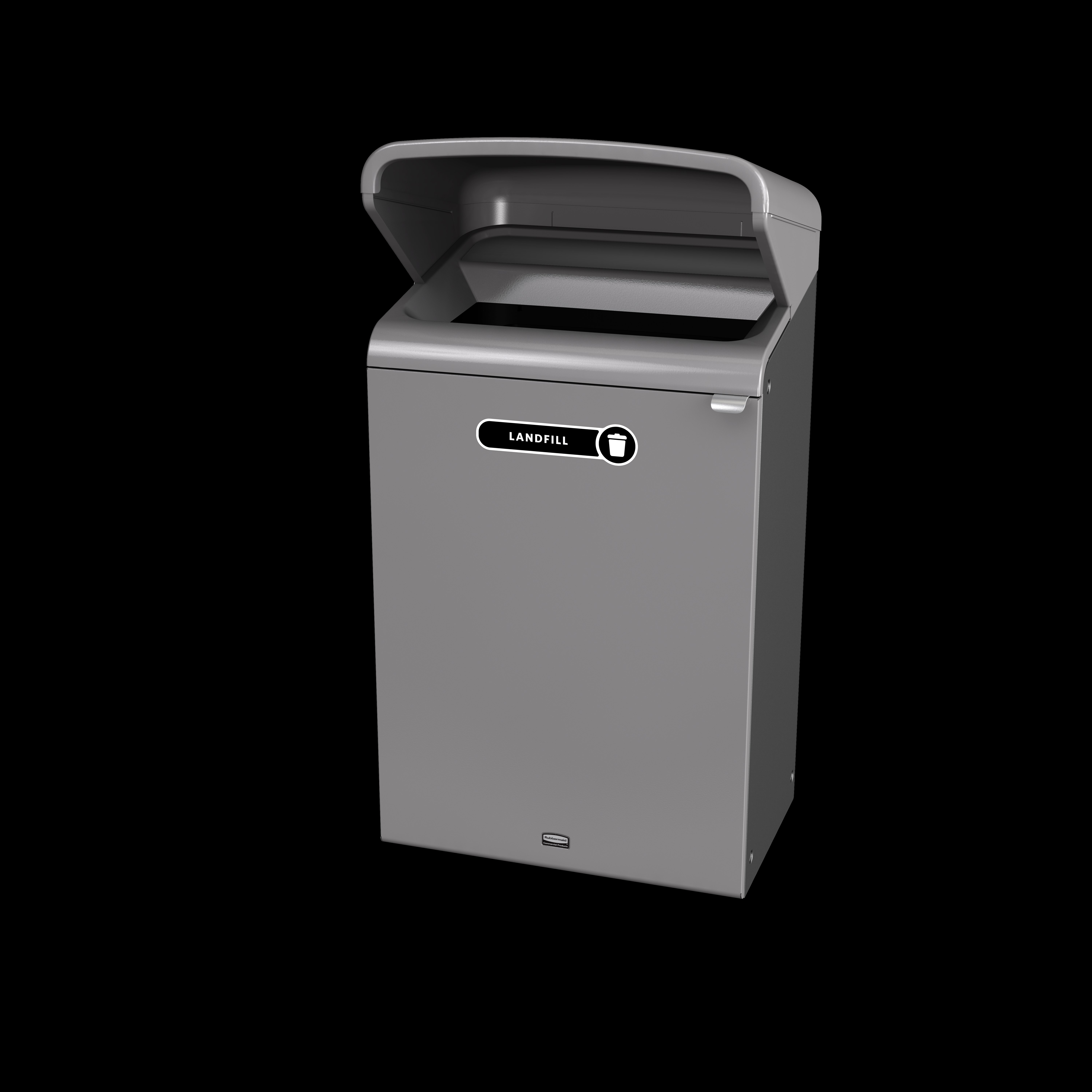 Configure™ with Rain Hood Decorative Waste Containers make it easy to recycle in any environment with recycling labels that visually display each waste stream. The rain hood offers added protection again outdoor elements, rain or shine.