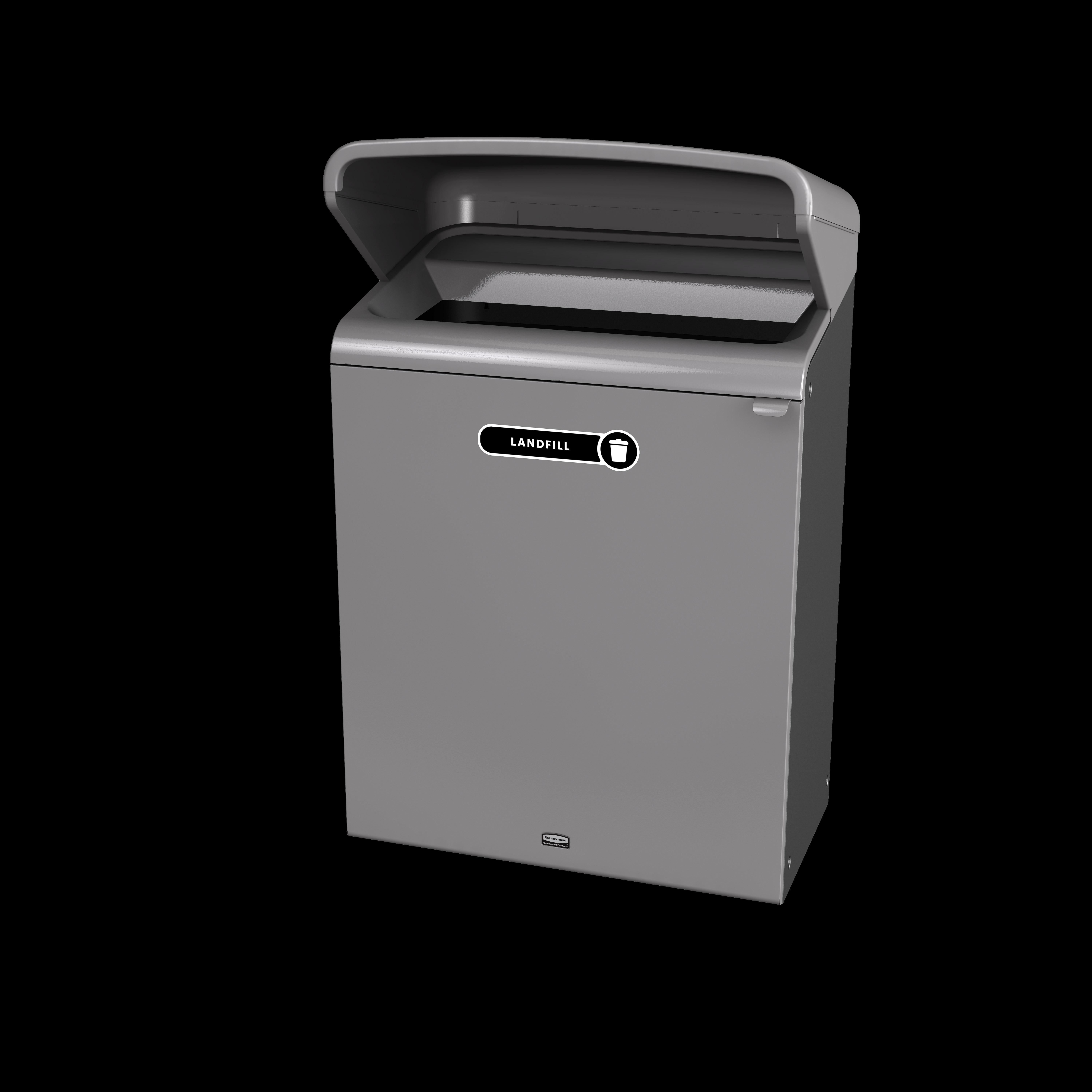 Configure™ with Rain Hood Decorative Waste Containers make it easy to recycle in any environment with recycling labels that visually display each waste stream. The rain hood offers added protection again outdoor elements, rain or shine.