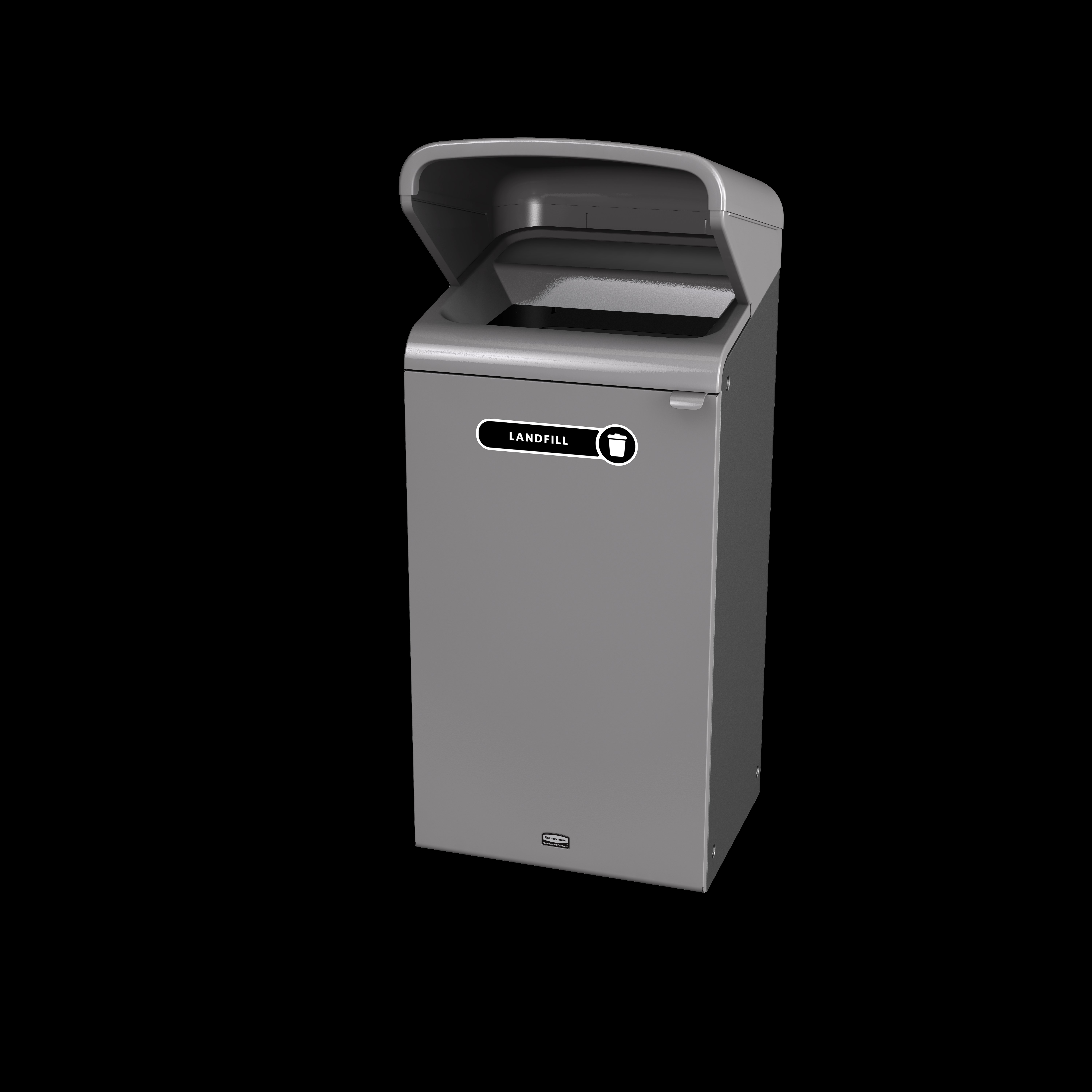 Configure™ with Rain Hood Decorative Waste Containers make it easy to recycle in any environment with recycling labels that visually display each waste stream. The rain hood offers added protection again outdoor elements, rain or shine.