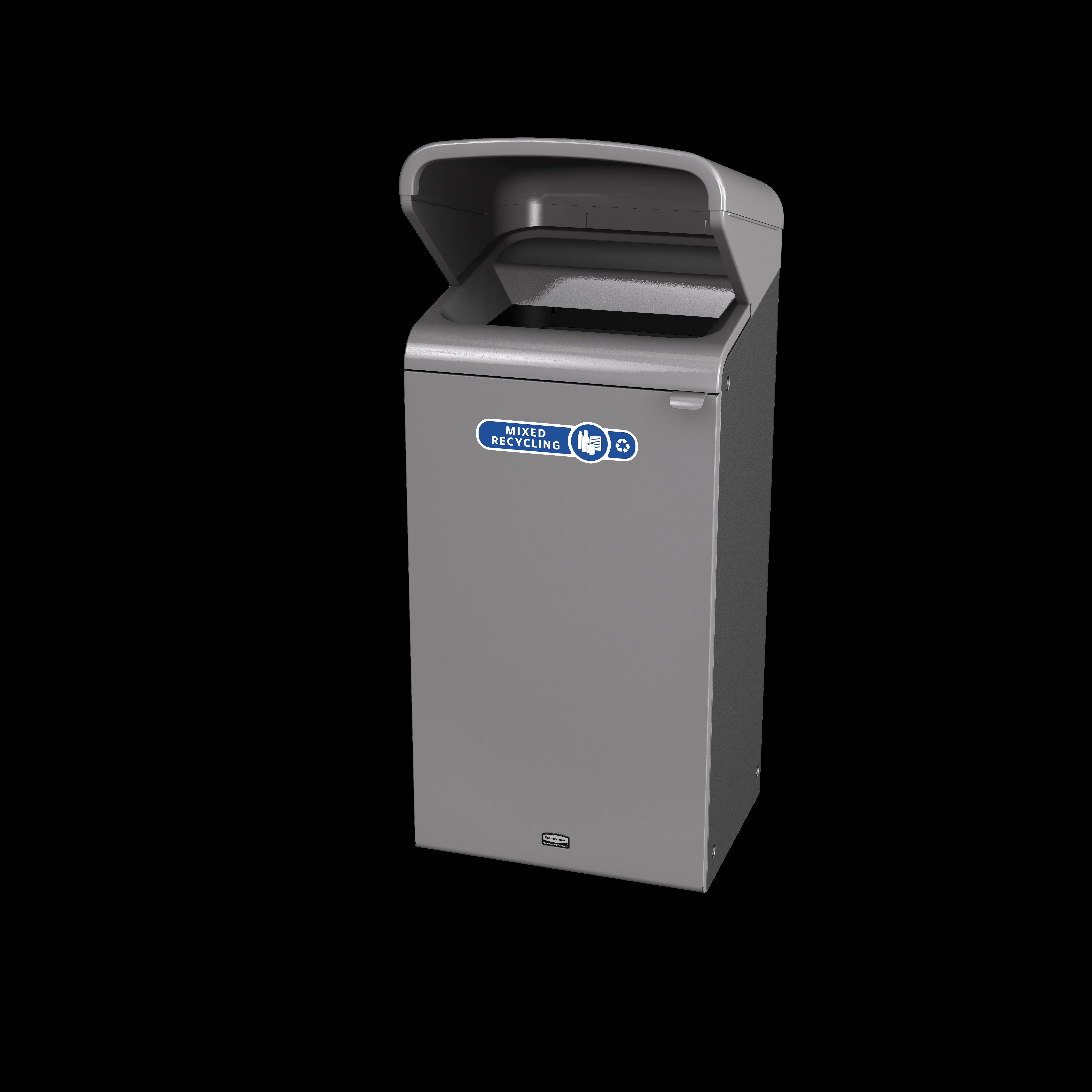 Configure™ with Rain Hood Decorative Waste Containers make it easy to recycle in any environment with recycling labels that visually display each waste stream. The rain hood offers added protection again outdoor elements, rain or shine.
