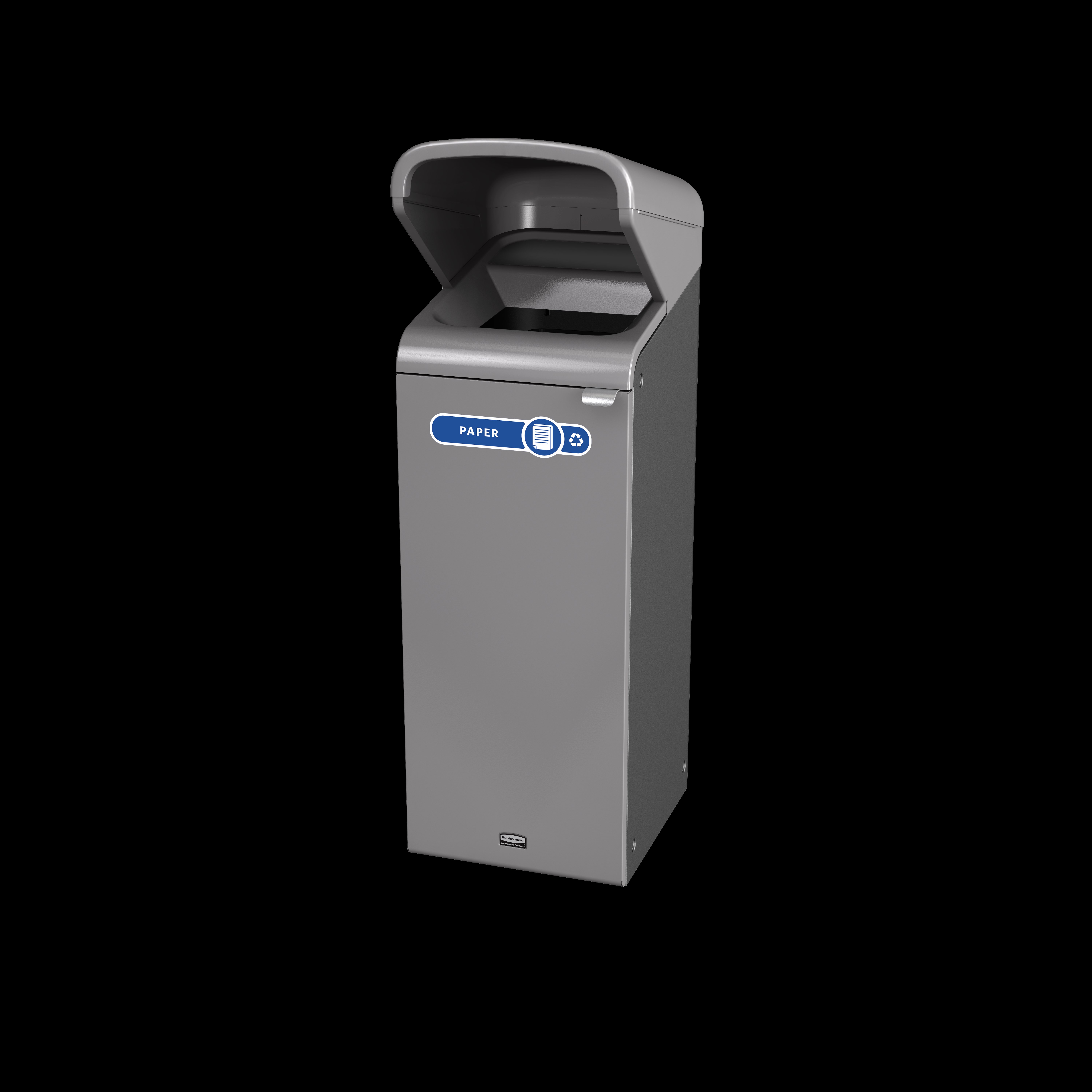 Configure™ with Rain Hood Decorative Waste Containers make it easy to recycle in any environment with recycling labels that visually display each waste stream. The rain hood offers added protection again outdoor elements, rain or shine.