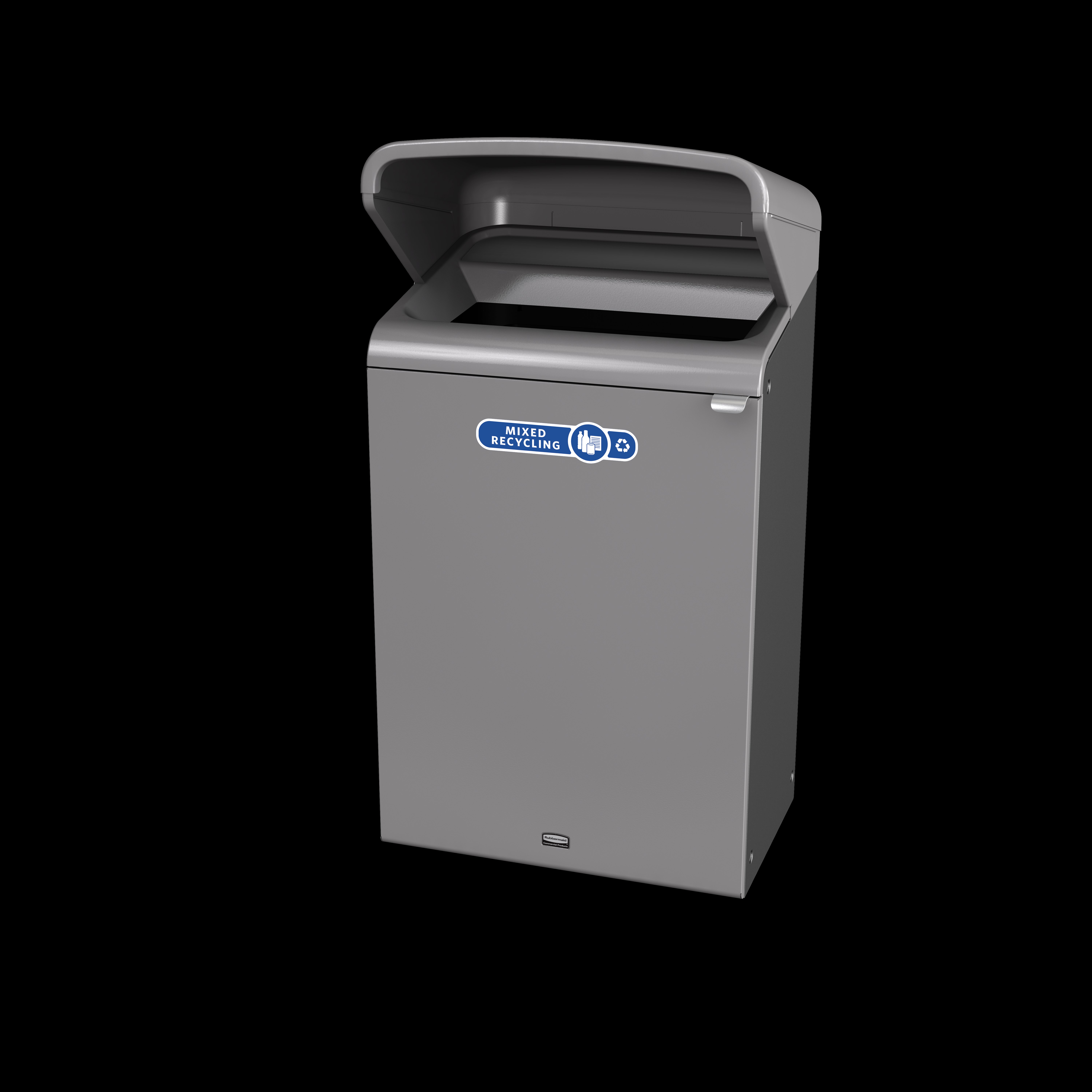 Configure™ with Rain Hood Decorative Waste Containers make it easy to recycle in any environment with recycling labels that visually display each waste stream. The rain hood offers added protection again outdoor elements, rain or shine.