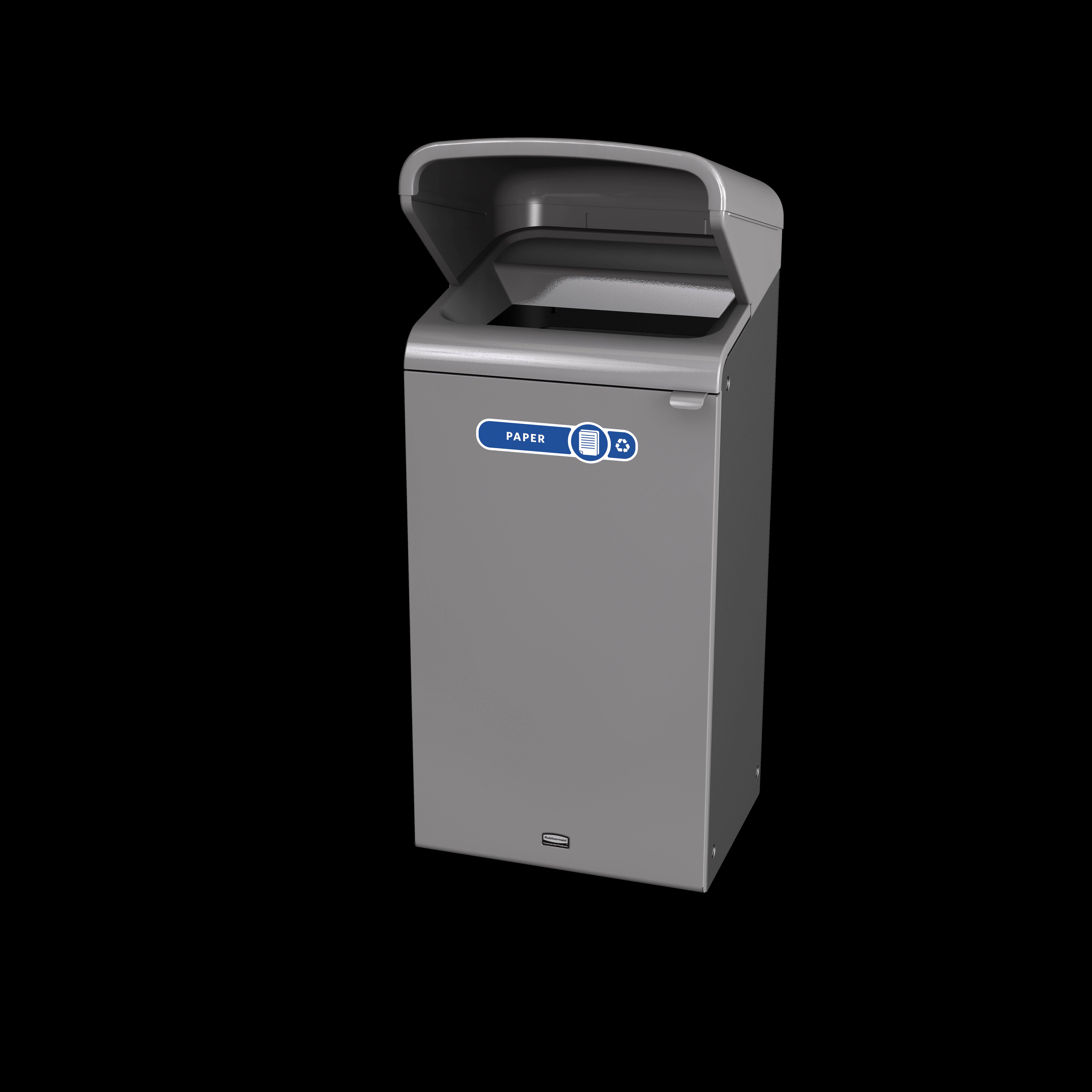 Configure™ with Rain Hood Decorative Waste Containers make it easy to recycle in any environment with recycling labels that visually display each waste stream. The rain hood offers added protection again outdoor elements, rain or shine.