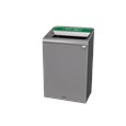 The Configure™ Decorative Waste Containers provide a recycling solution with sleek, smooth surfaces and contoured edges. This recycling system has a modern appearance that will fit seamlessly into any indoor or outdoor commercial environment. Please note: this SKU is a Configure™ 1-Stream 33 Gallon container with an "Compost" label.