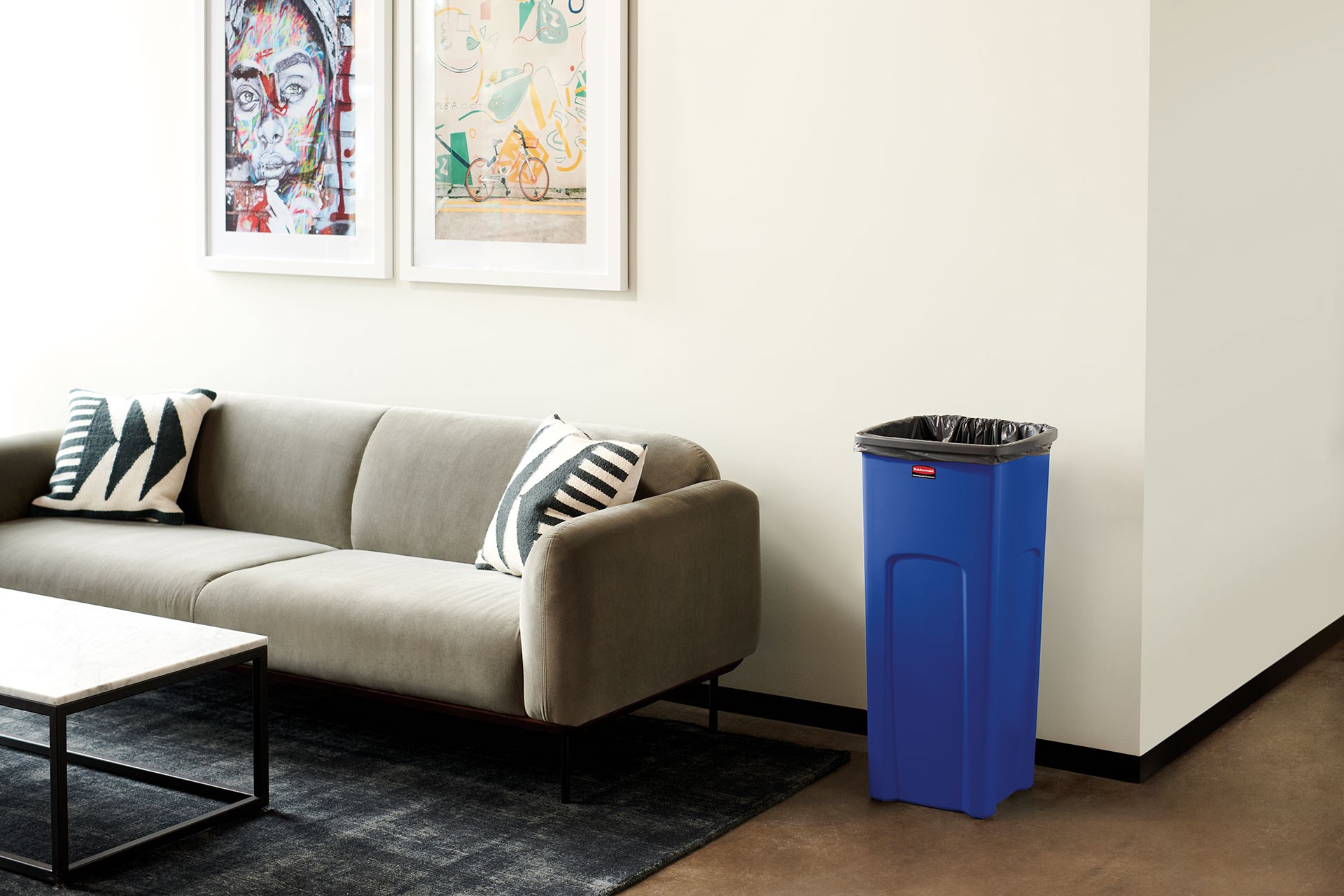 The Universal Square Container is perfect for for holding large irregular objects making it ideal for use in areas near copiers, printers, and in mailrooms.