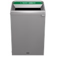 The Configure™ Decorative Waste Containers provide a recycling solution with sleek, smooth surfaces and contoured edges. This recycling system has a modern appearance that will fit seamlessly into any indoor or outdoor commercial environment. Please note: this SKU is a Configure™ 1-Stream 33 Gallon container with an "Compost" label.