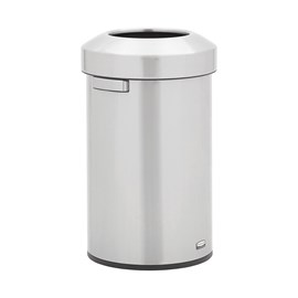 Featuring a classic design and fingerprint-resistant stainless steel, the Refine waste container fits seamlessly into any commercial space for a discreet look that enhances the overall environment.