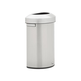 Featuring a classic design and fingerprint-resistant stainless steel, the Refine waste container fits seamlessly into any commercial space for a discreet look that enhances the overall environment.