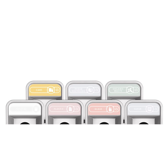 The Configure™ Decorative Waste Containers provide a recycling solution with sleek, smooth surfaces and contoured edges. This recycling system has a modern appearance that will fit seamlessly into any indoor or outdoor commercial environment.