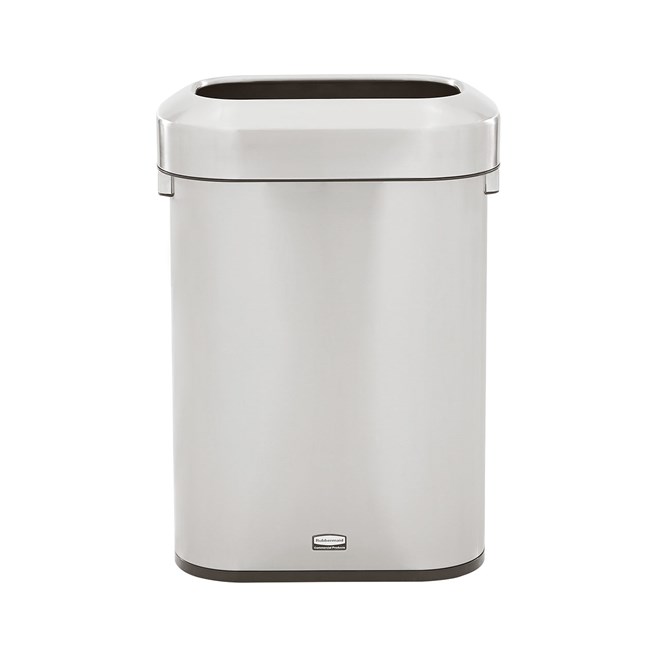 Featuring a classic design and fingerprint-resistant stainless steel, the Refine waste container fits seamlessly into any commercial space for a discreet look that enhances the overall environment.
