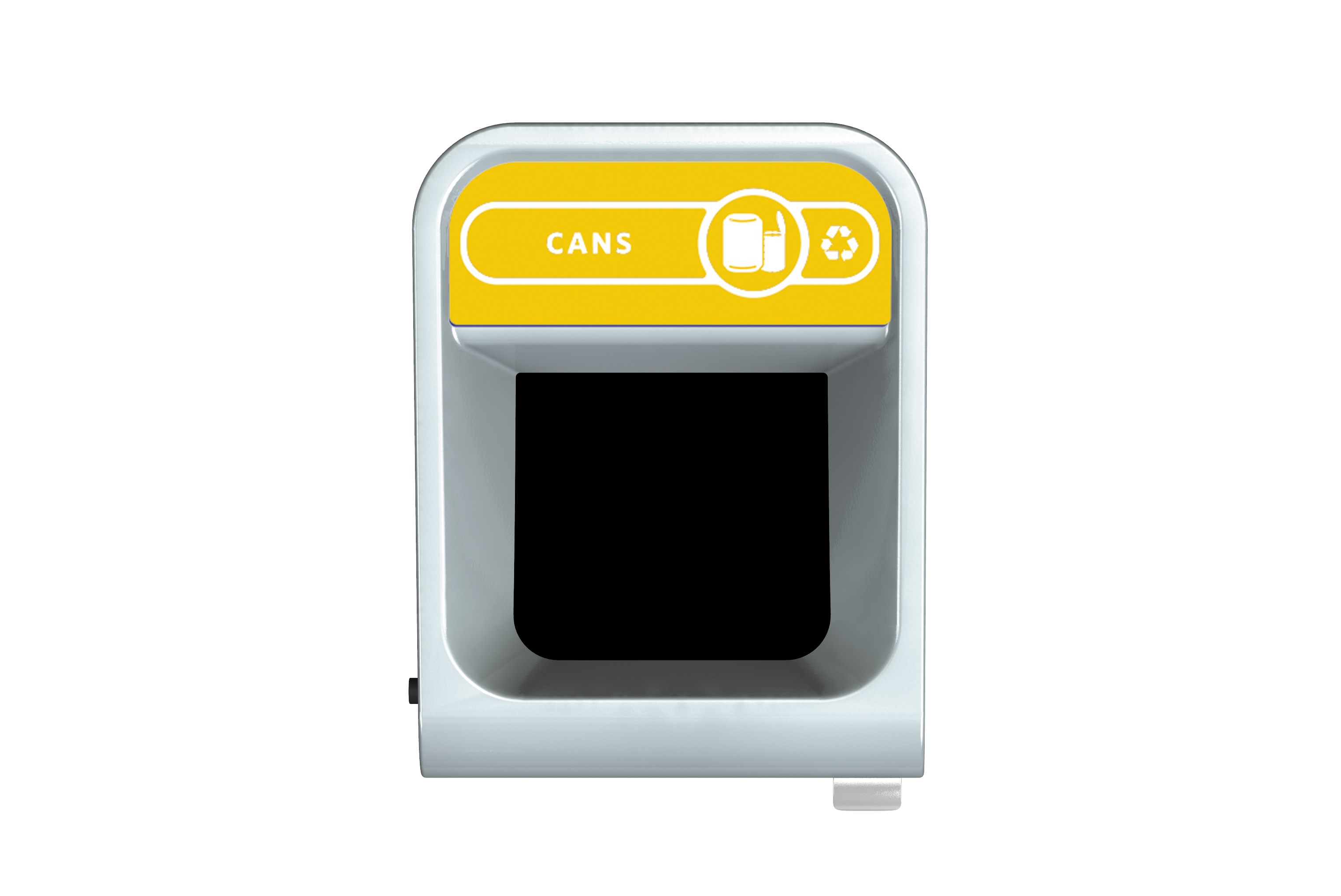 The Configure™ Decorative Waste Containers provide a recycling solution with sleek, smooth surfaces and contoured edges. This recycling system has a modern appearance that will fit seamlessly into any indoor or outdoor commercial environment. Please note: this SKU is a Configure™ 1-Stream 45 Gallon container with a "Cans" label.