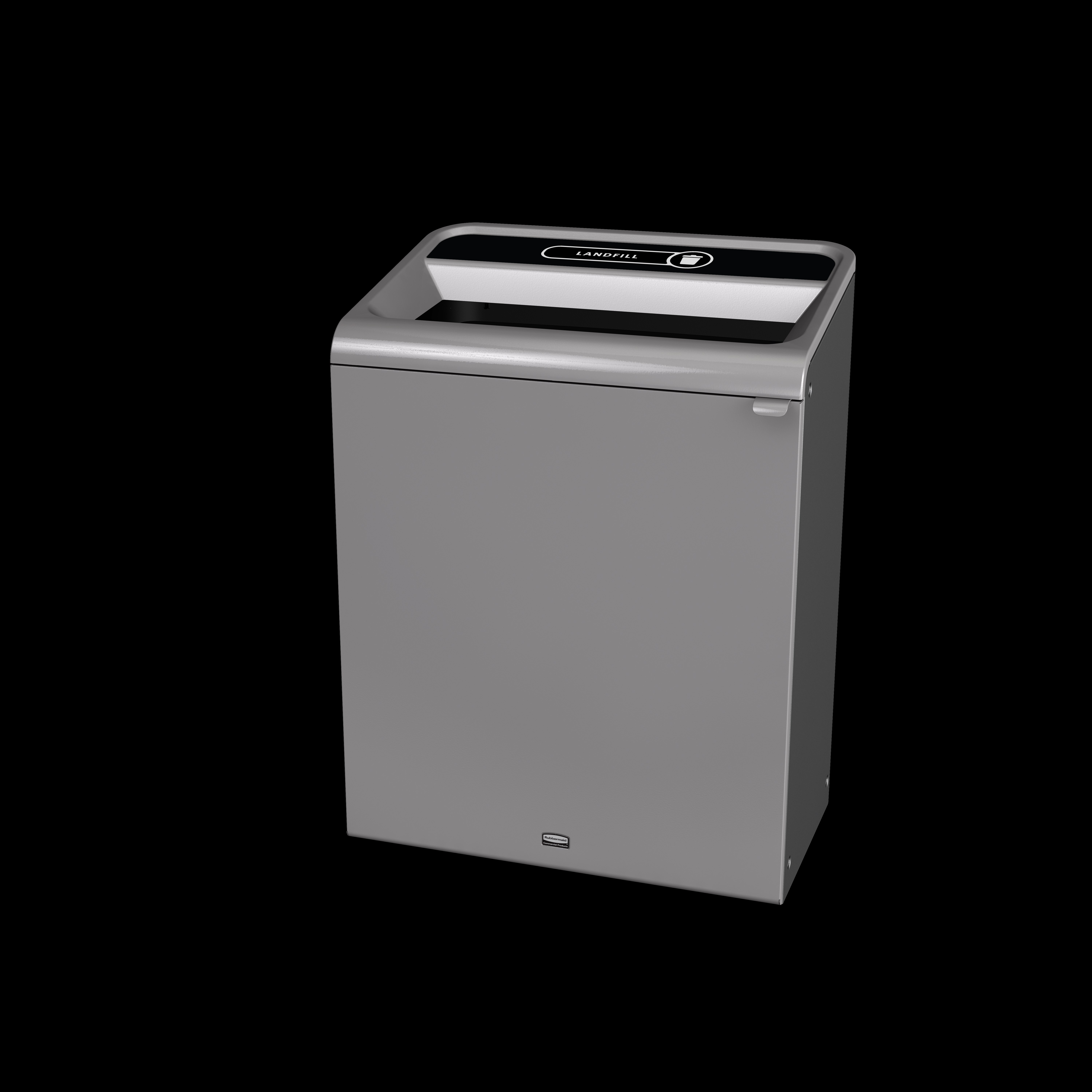 The Configure™ Decorative Waste Containers provide a recycling solution with sleek, smooth surfaces and contoured edges. This recycling system has a modern appearance that will fit seamlessly into any indoor or outdoor commercial environment. Please note: this SKU is a Configure™ 1-Stream 45 Gallon container with a "Landfill" label.