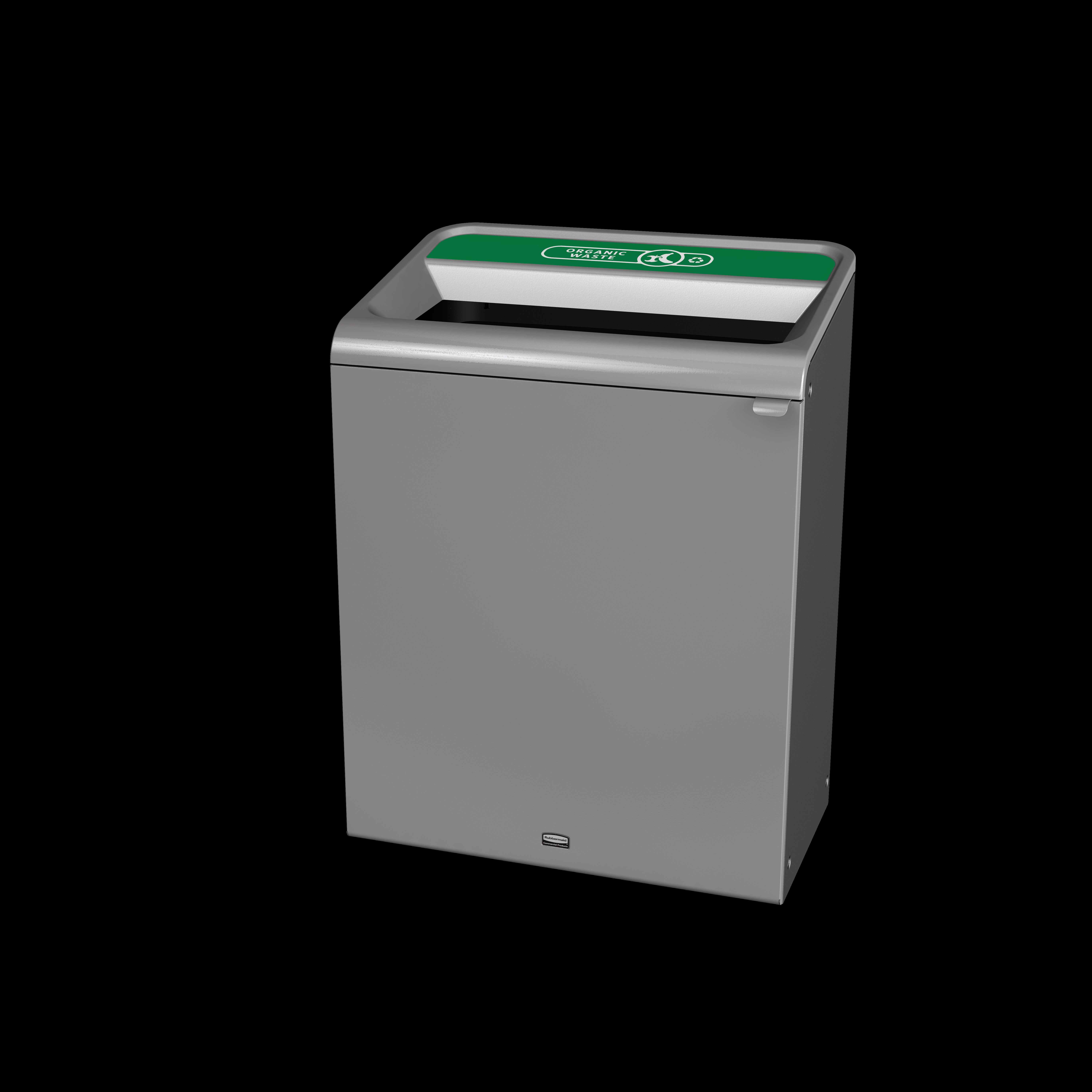 The Configure™ Decorative Waste Containers provide a recycling solution with sleek, smooth surfaces and contoured edges. This recycling system has a modern appearance that will fit seamlessly into any indoor or outdoor commercial environment. Please note: this SKU is a Configure™ 1-Stream 45 Gallon container with an "Compost" label.