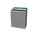 The Configure™ Decorative Waste Containers provide a recycling solution with sleek, smooth surfaces and contoured edges. This recycling system has a modern appearance that will fit seamlessly into any indoor or outdoor commercial environment. Please note: this SKU is a Configure™ 1-Stream 45 Gallon container with an "Compost" label.