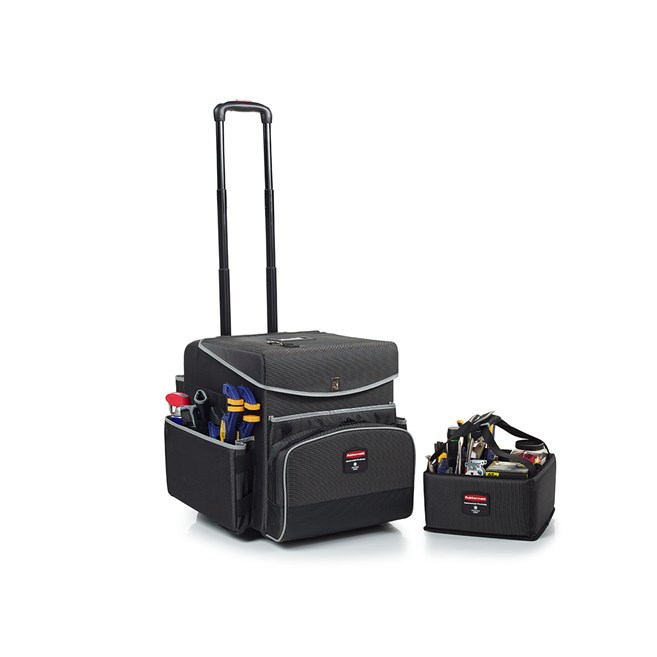 The Executive Quick Cart Caddy is great for organizing amenities with its adjustable and removable dividers.