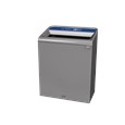 The Configure™ Decorative Waste Containers provide a recycling solution with sleek, smooth surfaces and contoured edges. This recycling system has a modern appearance that will fit seamlessly into any indoor or outdoor commercial environment. Please note: this SKU is a Configure™ 1-Stream 45 Gallon container with a "Paper" label.