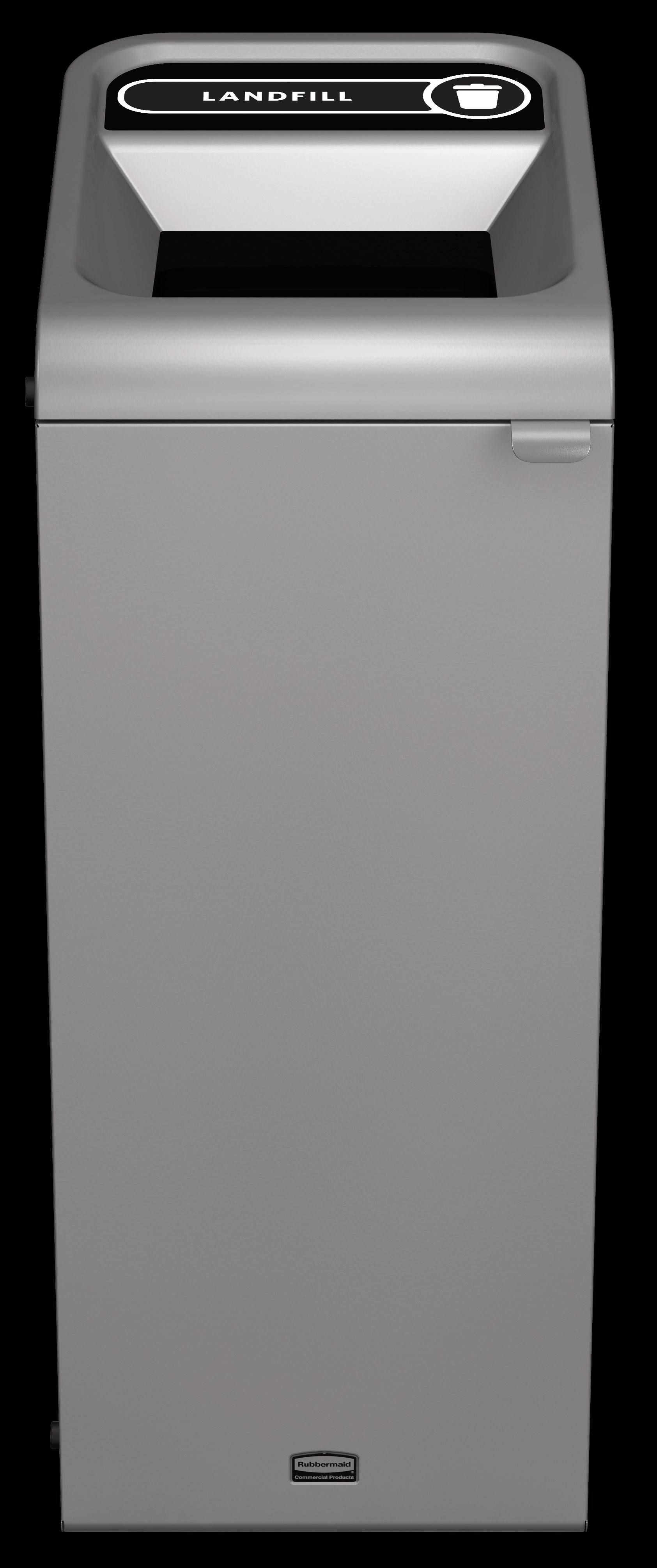 러버메이드 커머셜 컨피겨™ 쓰레기 수거용 데코 컨테이너는 곡선형 가장자리와 매끄럽고 세련된 외관이 돋보이는 분리 수거 솔루션입니다. 실내 및 실외 사업장에 모두 잘 어울리는 모던한 디자인으로 제작되었습니다. 참고: 해당 SKU 코드의 제품은 '일반 쓰레기' 라벨이 부착된 컨피겨™ 56.8L 1단 컨테이너입니다.