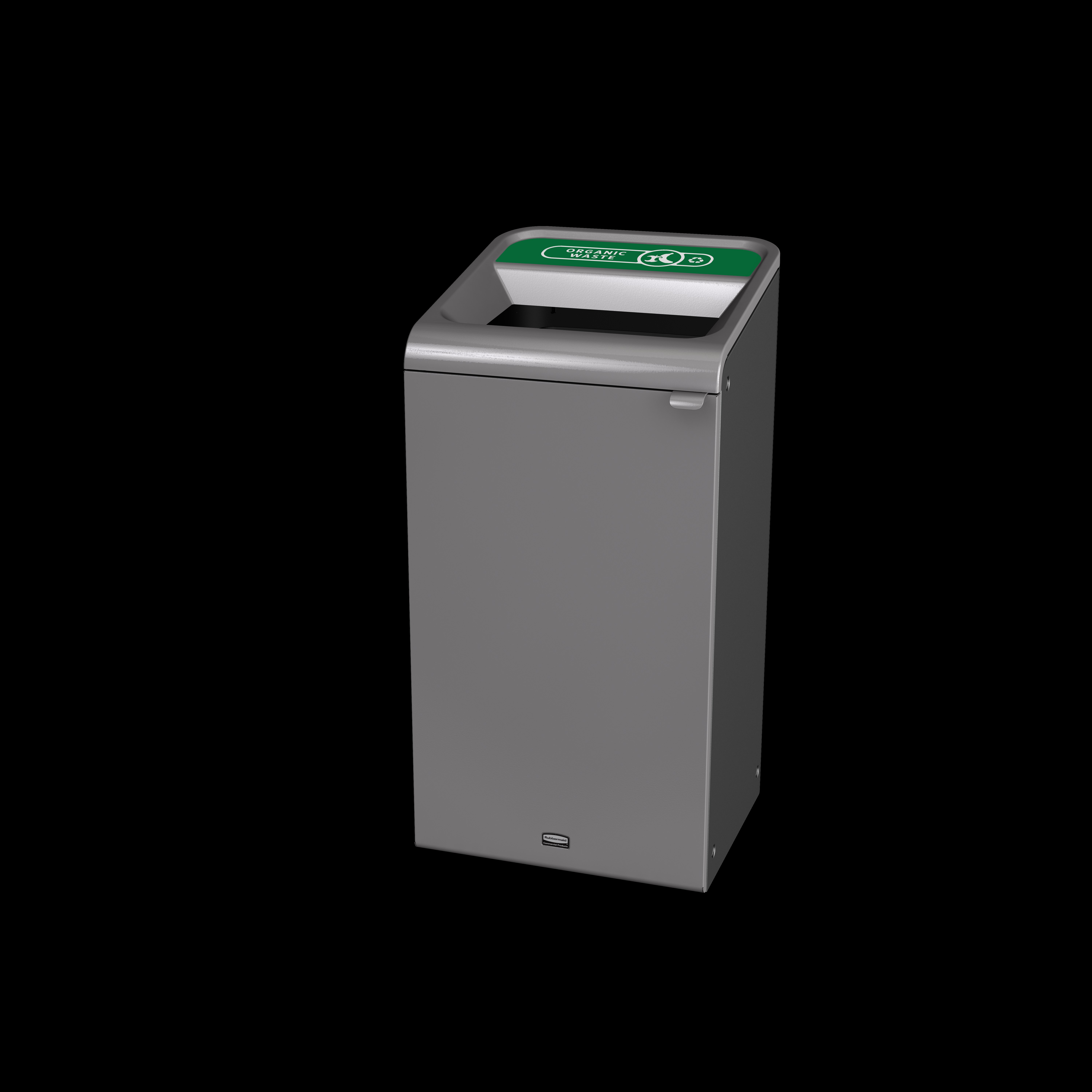 The Configure™ Decorative Waste Containers provide a recycling solution with sleek, smooth surfaces and contoured edges. This recycling system has a modern appearance that will fit seamlessly into any indoor or outdoor commercial environment. Please note: this SKU is a Configure™ 1-Stream 23 Gallon container with an "Compost" label.