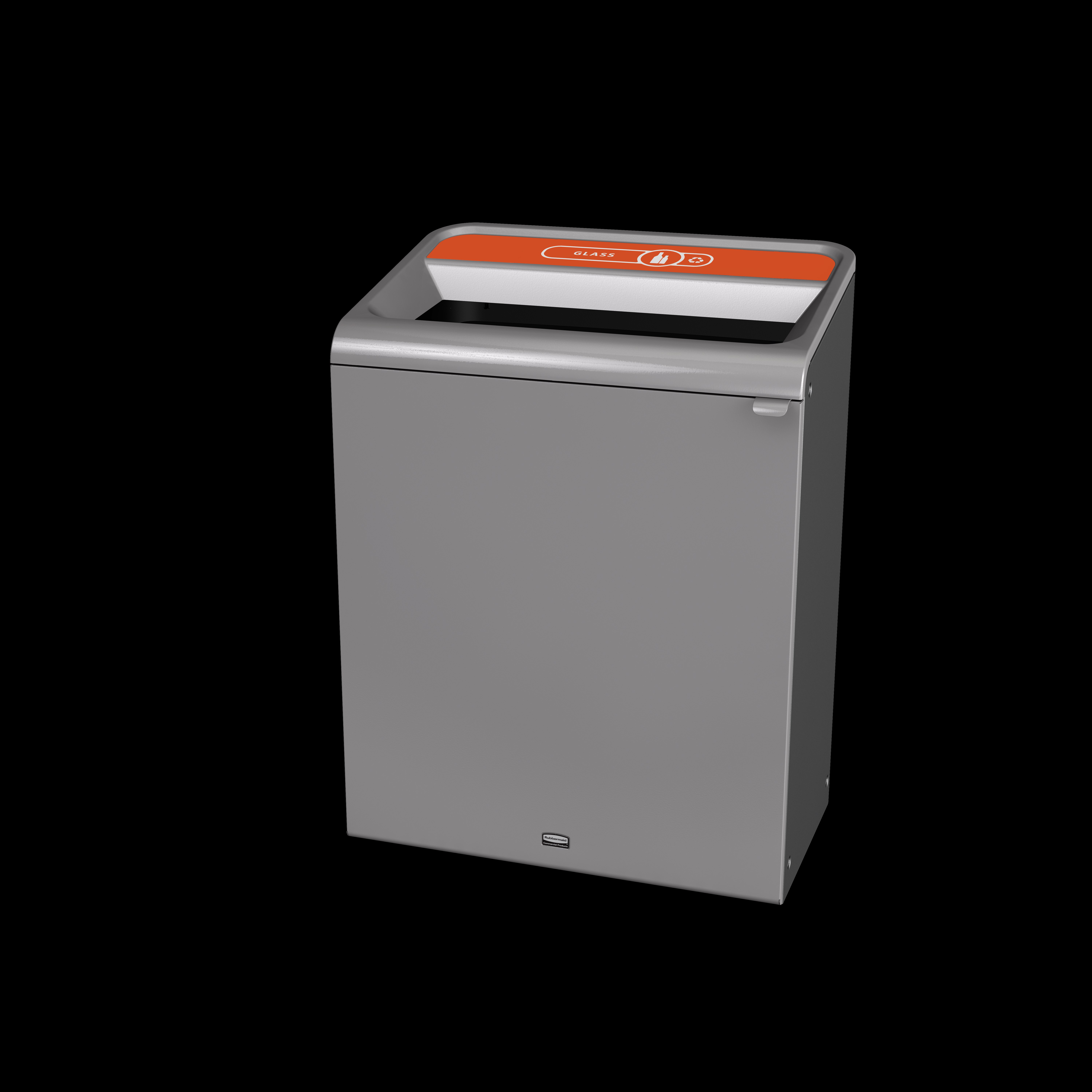 The Configure™ Decorative Waste Containers provide a recycling solution with sleek, smooth surfaces and contoured edges. This recycling system has a modern appearance that will fit seamlessly into any indoor or outdoor commercial environment. Please note: this SKU is a Configure™ 1-Stream 45 Gallon container with a "Glass" label.