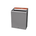 The Configure™ Decorative Waste Containers provide a recycling solution with sleek, smooth surfaces and contoured edges. This recycling system has a modern appearance that will fit seamlessly into any indoor or outdoor commercial environment. Please note: this SKU is a Configure™ 1-Stream 45 Gallon container with a "Glass" label.