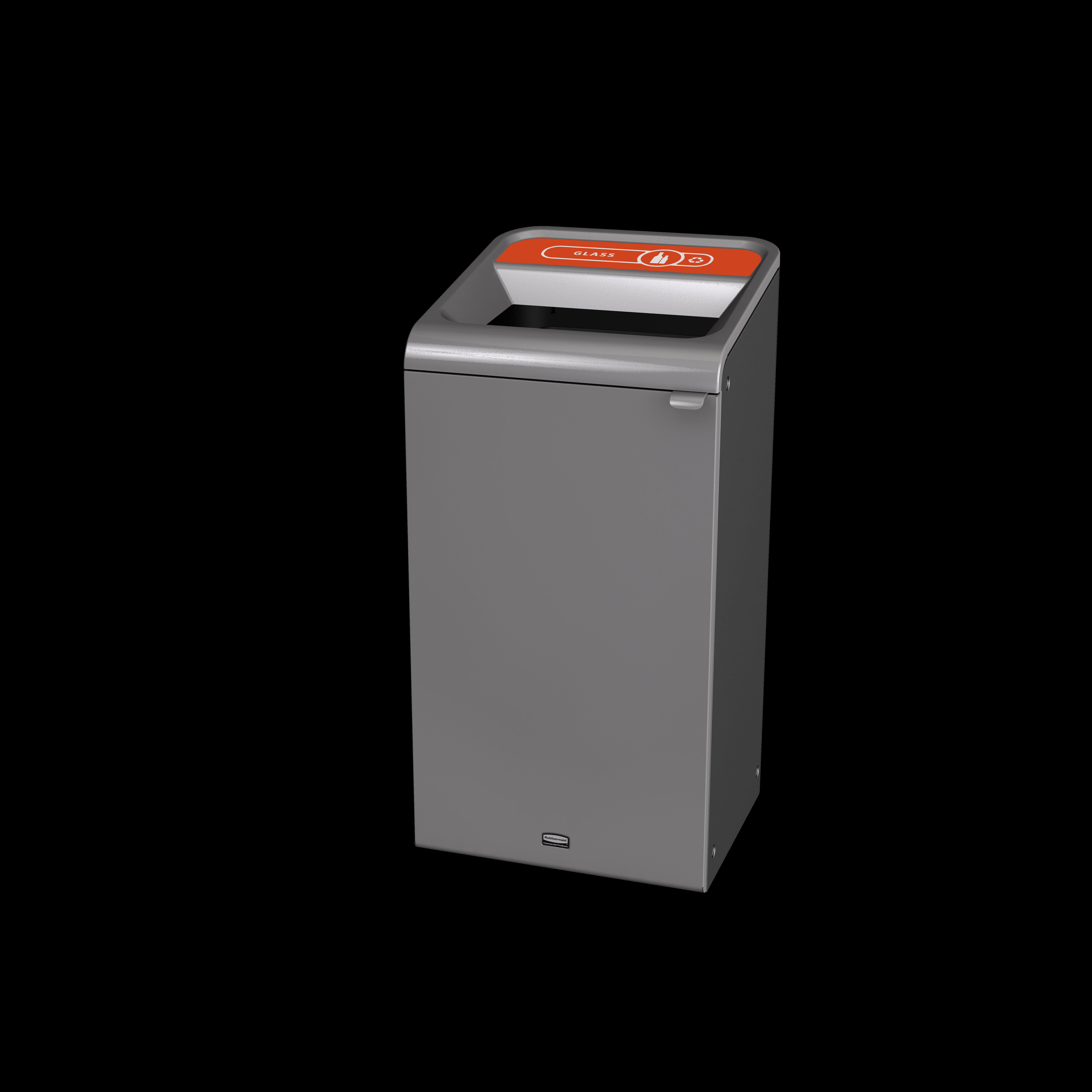 The Configure™ Decorative Waste Containers provide a recycling solution with sleek, smooth surfaces and contoured edges. This recycling system has a modern appearance that will fit seamlessly into any indoor or outdoor commercial environment. Please note: this SKU is a Configure™ 1-Stream 23 Gallon container with a "Glass" label.