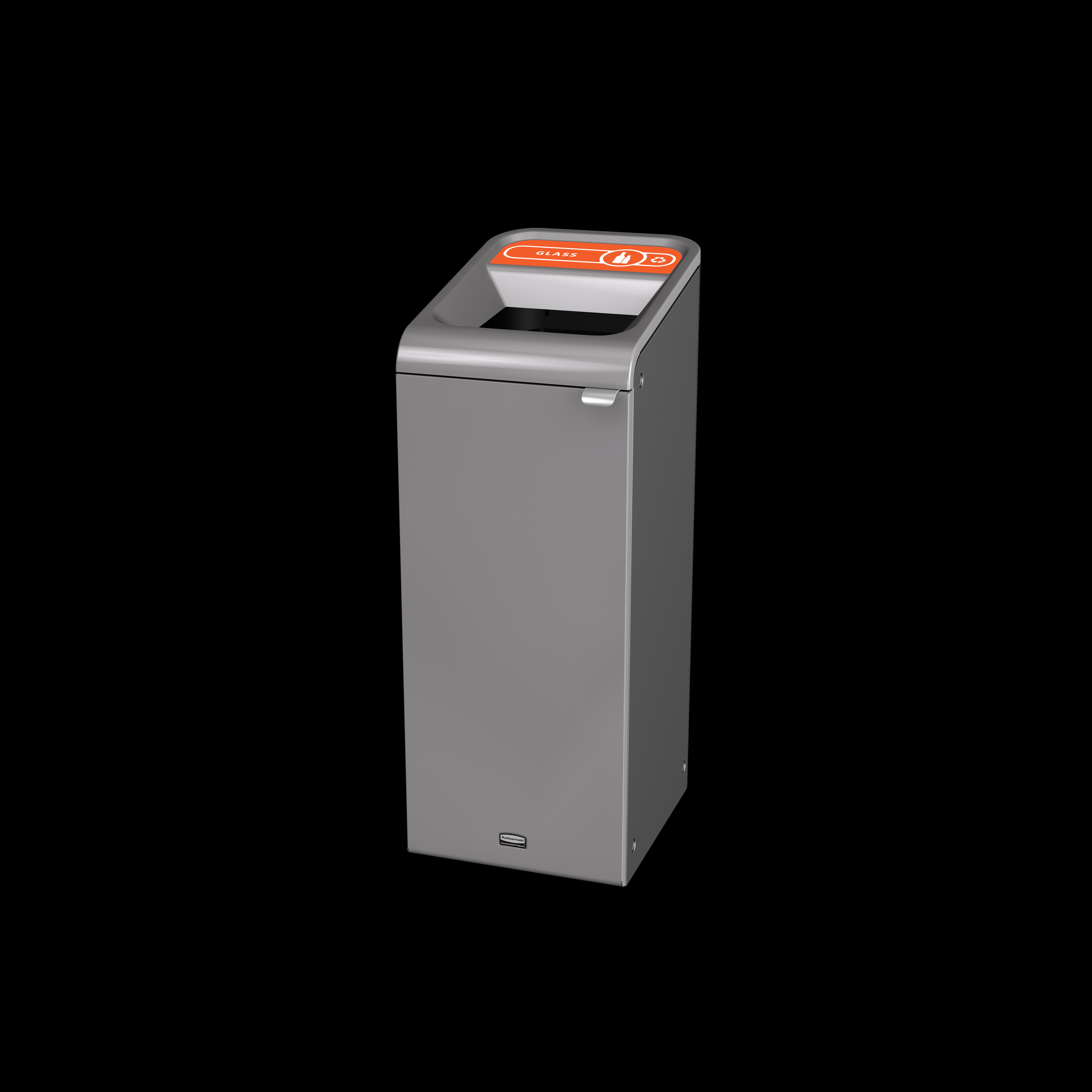 The Configure™ Decorative Waste Containers provide a recycling solution with sleek, smooth surfaces and contoured edges. This recycling system has a modern appearance that will fit seamlessly into any indoor or outdoor commercial environment. Please note: this SKU is a Configure™ 1-Stream 15 Gallon container with a "Glass" label.