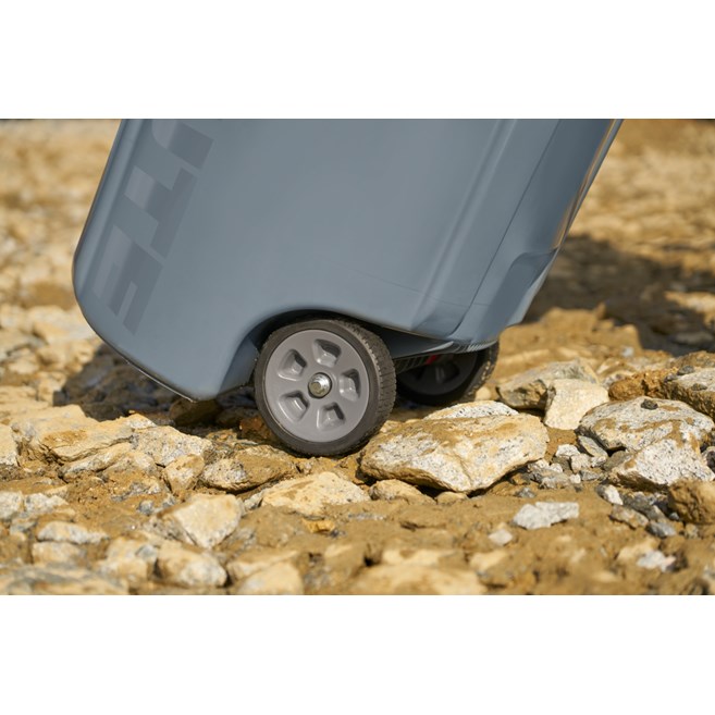 Famed durability, with wheels. Reduce injury risk and drive waste efficiency in the toughest environments.