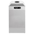 The sleek Silhouettes 29 Gallon FGDCR24 Decorative Square Indoor Recycling Container has a contemporary perforated pattern designed to seamlessly and beautifully blend with modern facilities and environments. High-quality materials and craftsmanship ensure containers can withstand the rigors of everyday use.