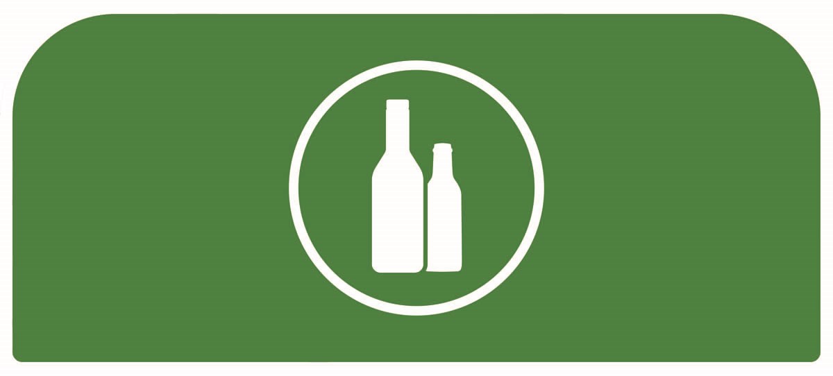 An easy to configure modular recycling system for facilities with sustainability and aesthetics in mind