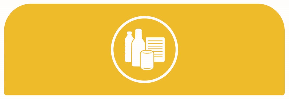 An easy to configure modular recycling system for facilities with sustainability and aesthetics in mind