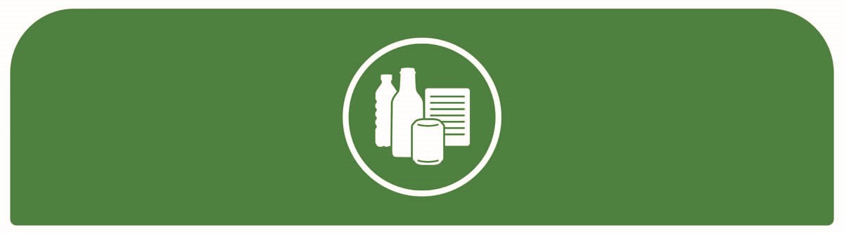 An easy to configure modular recycling system for facilities with sustainability and aesthetics in mind