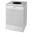The sleek Silhouettes 40 Gallon FGSC22 Decorative Square Indoor Waste Container has a contemporary perforated pattern designed to seamlessly and beautifully blend with modern facilities and environments. High-quality materials and craftsmanship ensure containers can withstand the rigors of everyday use.
