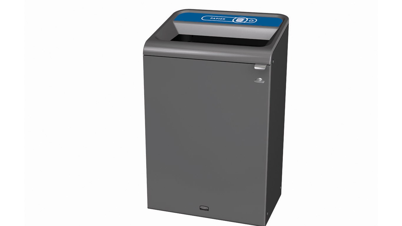 An easy to configure modular recycling system for facilities with sustainability and aesthetics in mind